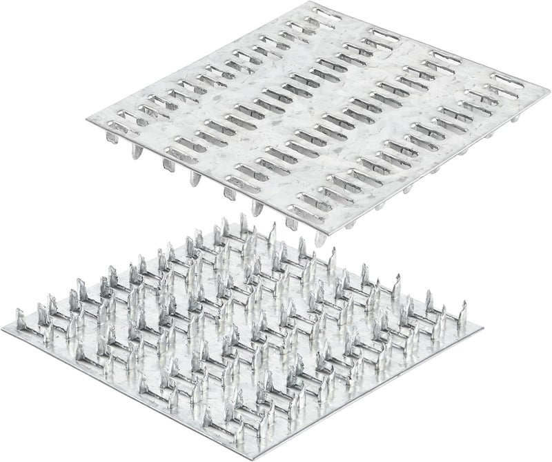 MOZCORN 20 Pcs Truss Plates 4x4 Pronged Truss Plates with Nail Teeth Steel Mending Plate for Wood Trusses Construction - Image 5